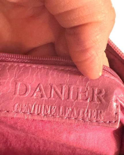 Great Pinkish purple  DANIER Leather Women's crossbody purse Bag