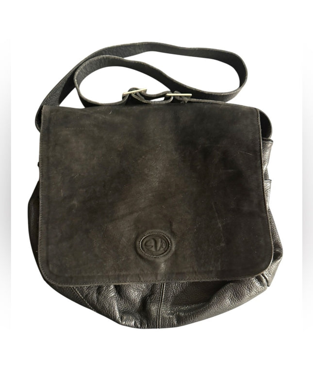 Vintage Black Leather purse Bag VICTOR