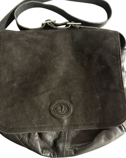 Vintage Black Leather purse Bag VICTOR