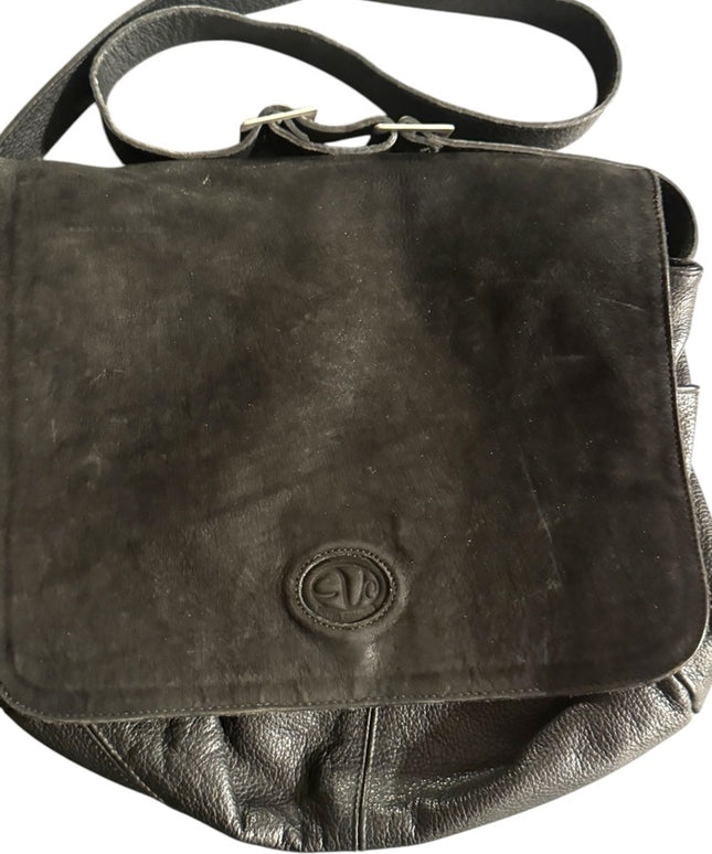 Vintage Black Leather purse Bag VICTOR
