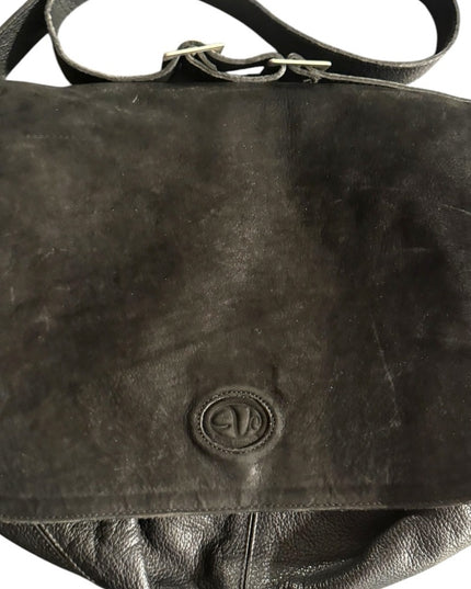 Vintage Black Leather purse Bag VICTOR