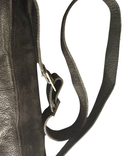 Vintage Black Leather purse Bag VICTOR