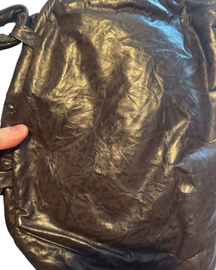 Elegant Large Clutch Vintage 1980s DANIER supple fancy Leather Shoulder …