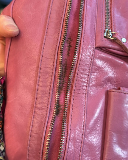 Great Pinkish purple  DANIER Leather Women's crossbody purse Bag