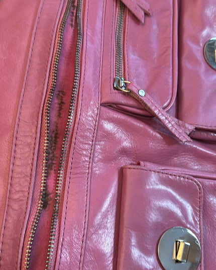 Great Pinkish purple  DANIER Leather Women's crossbody purse Bag