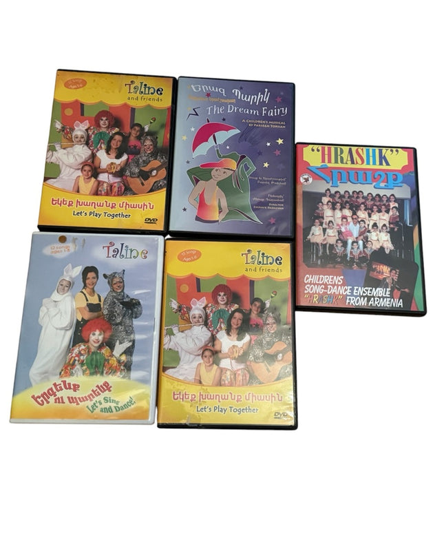LOT of 5 Taline Armenian Children's DVD Collection HTF
