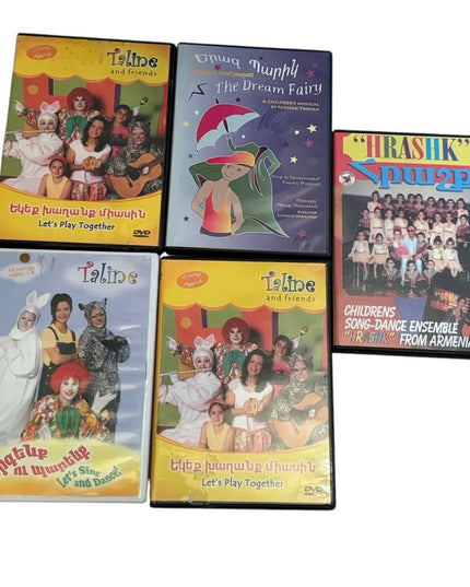 LOT of 5 Taline Armenian Children's DVD Collection HTF