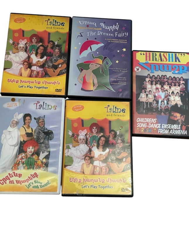 LOT of 5 Taline Armenian Children's DVD Collection HTF