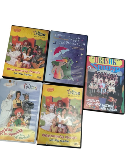 LOT of 5 Taline Armenian Children's DVD Collection HTF