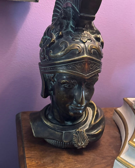 Vintage Mid Century Devonware Soldier Heavy Bronzed statue 
Hermes Mercury