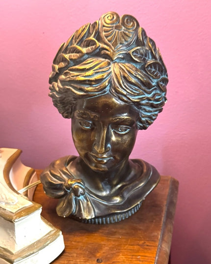 Bronze Diane De Poitiers Sculpture Devonware Canada Genuine Hand Painted Heavy