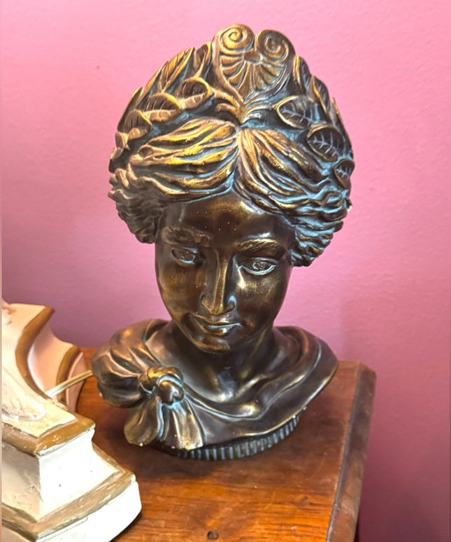 Bronze Diane De Poitiers Sculpture Devonware Canada Genuine Hand Painted Heavy