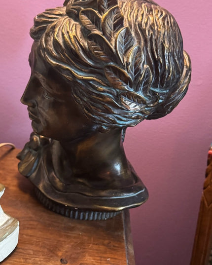 Bronze Diane De Poitiers Sculpture Devonware Canada Genuine Hand Painted Heavy