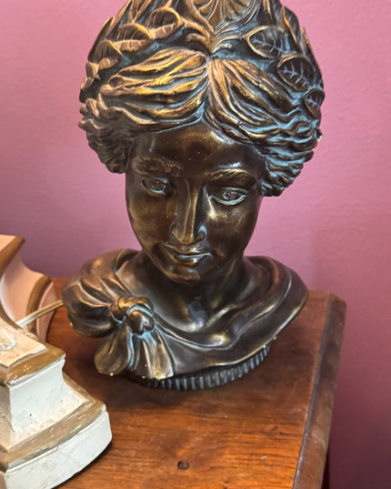 Bronze Diane De Poitiers Sculpture Devonware Canada Genuine Hand Painted Heavy