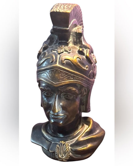 Vintage Mid Century Devonware Soldier Heavy Bronzed statue 
Hermes Mercury
