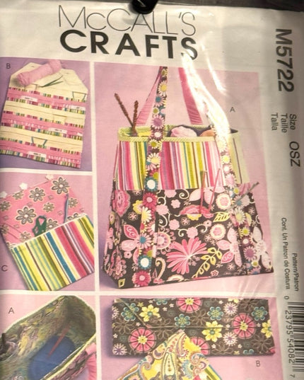 NEW UNCUT 7 pc Tote Bag Purse Sewing patterns LOT
