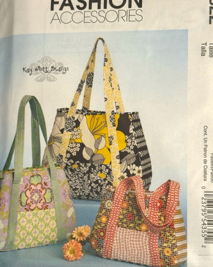 NEW UNCUT 9 Pcs Fashion Accessories Bag Tote purse Pattern Sewing LOT