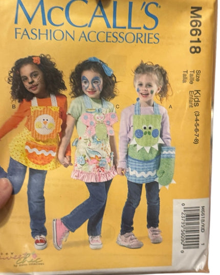 NEW UNCUT CHILD & ADULT Accessories Apron Sewing Pattern LOT 6 pcs
