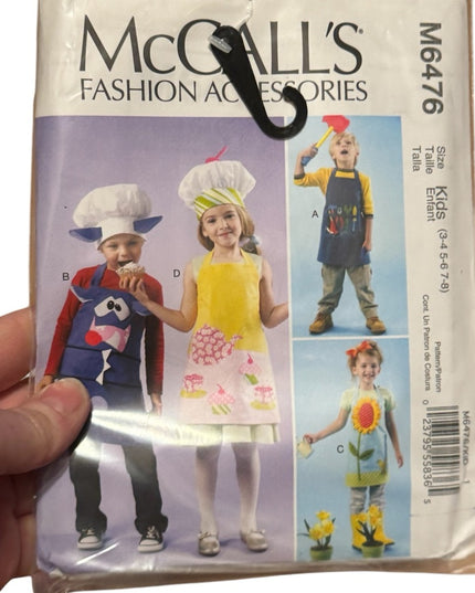 NEW UNCUT CHILD & ADULT Accessories Apron Sewing Pattern LOT 6 pcs