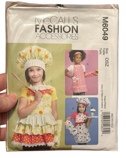NEW UNCUT CHILD & ADULT Accessories Apron Sewing Pattern LOT 6 pcs