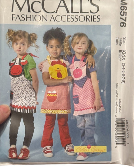 NEW UNCUT CHILD & ADULT Accessories Apron Sewing Pattern LOT 6 pcs