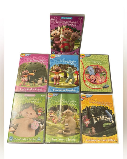 RARE In The Night Garden DVD Collection LOT 7 PCS Childrens show
