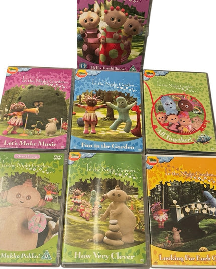 RARE In The Night Garden DVD Collection LOT 7 PCS Childrens show
