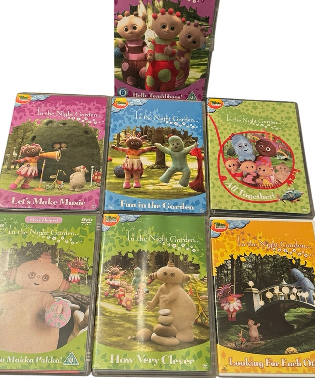 RARE In The Night Garden DVD Collection LOT 7 PCS Childrens show