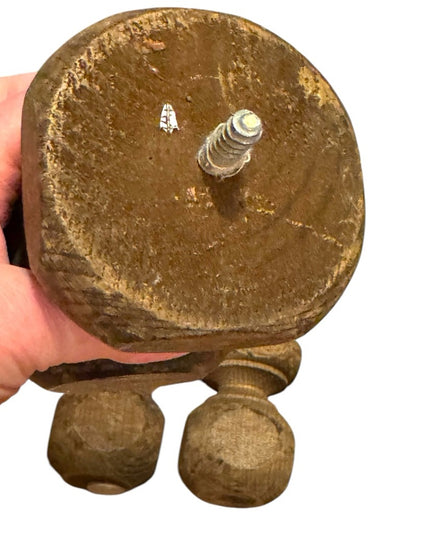 Rustic Brown Antique solid Wooden replacement furniture Legs Screw on