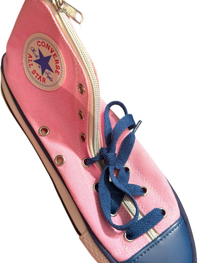 Converse Collectible Pink and Blue High-Top Sneaker Pencil case