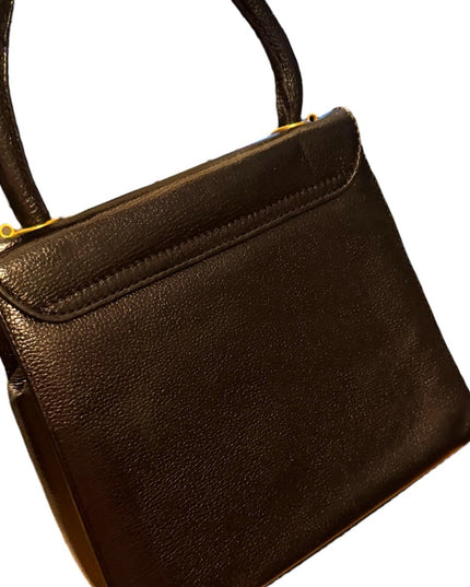 Elegant Vintage Pamela Italy fancy Italian  Black Handbag purse