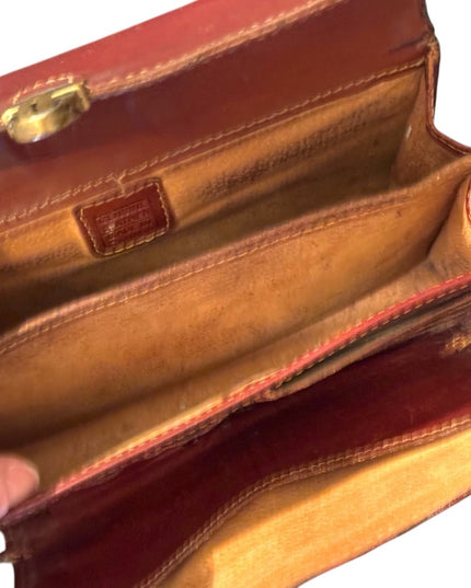 Vintage Canadian Brown Leather Clutch with Wrist Strap All in 1 Mens or womens