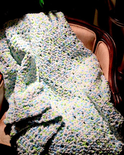 72x38” Super soft Afghan crochet throw blanket