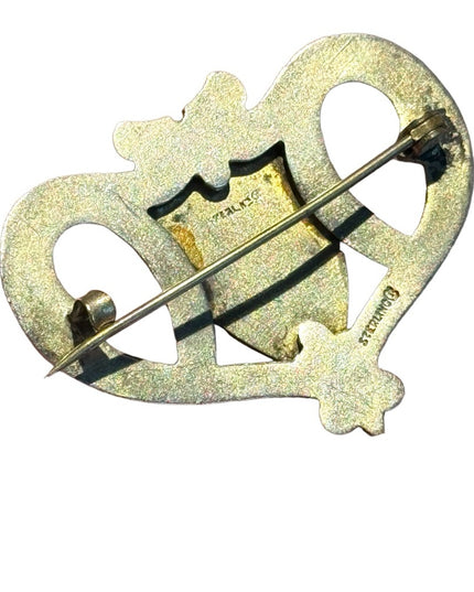 RARE Antique Sterling Silver 925 Enameled Canada Provinces fancy Brooch