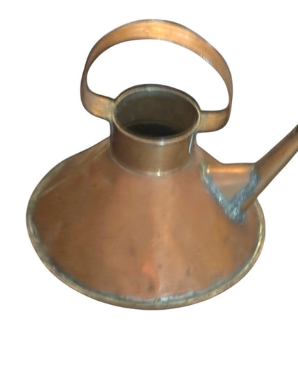 Antique Rustic Weathered Aged Copper Watering Can Decor