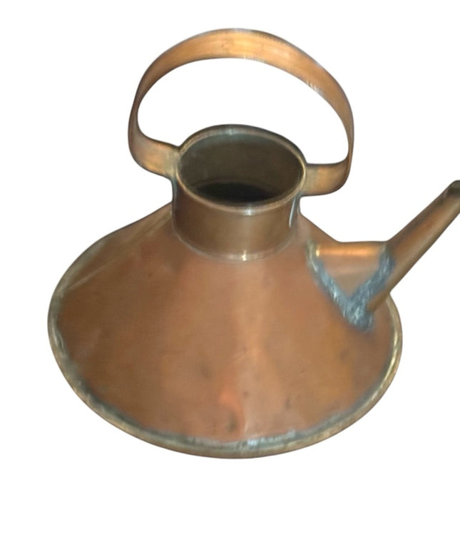 Antique Rustic Weathered Aged Copper Watering Can Decor