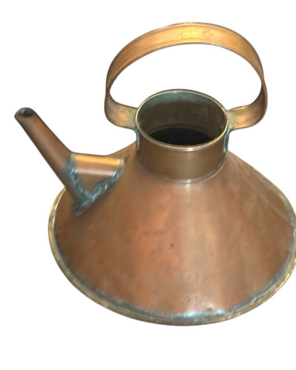 Antique Rustic Weathered Aged Copper Watering Can Decor