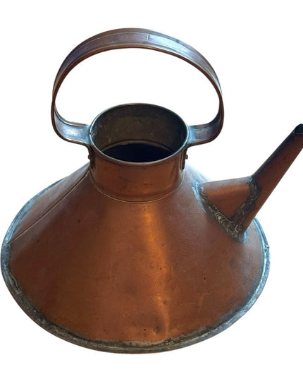 Antique Rustic Weathered Aged Copper Watering Can Decor