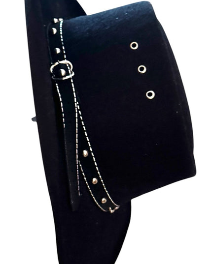 Black Vintage Southwestern Studded Women's cowboy  Hat