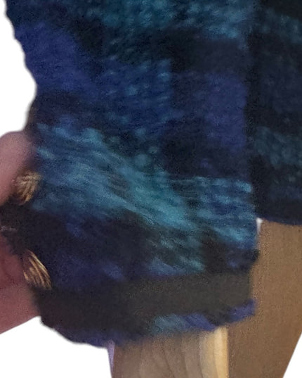 Vintage 1960s Vasmant Paris Holt Renfrew Blue and Green Plaid Tweed Blazer