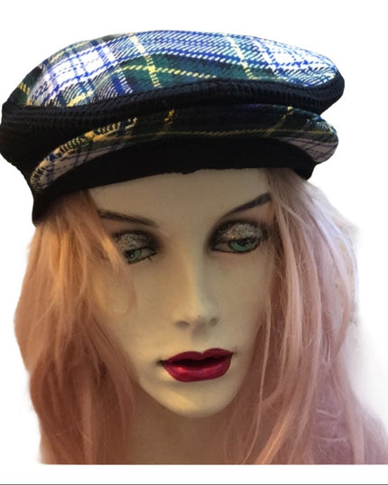 - Vintage Tartan Scottish Hat Sz small beret