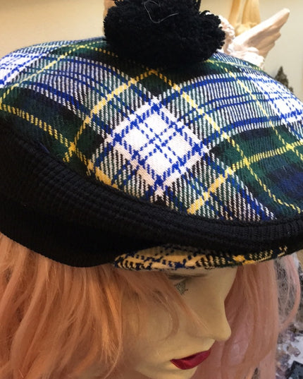 - Vintage Tartan Scottish Hat Sz small beret