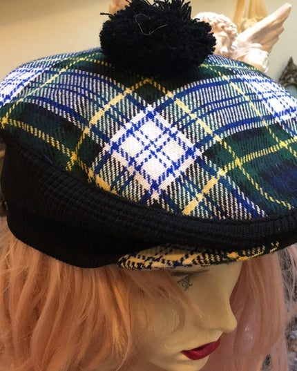 - Vintage Tartan Scottish Hat Sz small beret