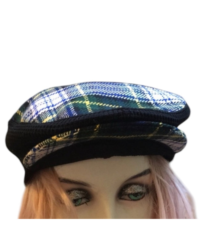 - Vintage Tartan Scottish Hat Sz small beret