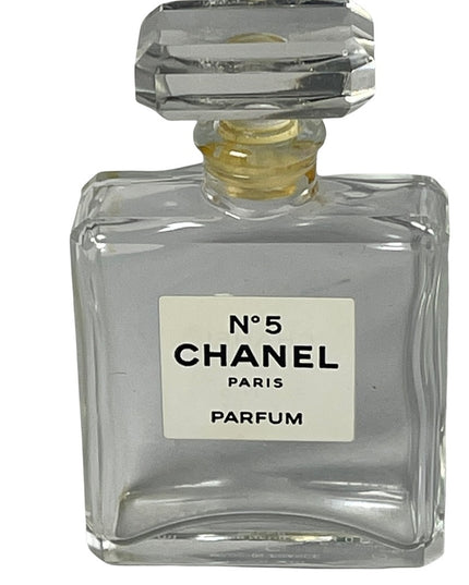 - Vintage Crystal glass Chanel perfume bottle 1oz