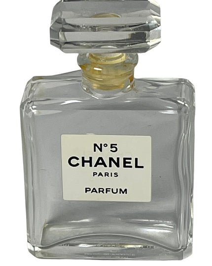 - Vintage Crystal glass Chanel perfume bottle 1oz