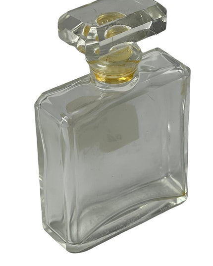 - Vintage Crystal glass Chanel perfume bottle 1oz