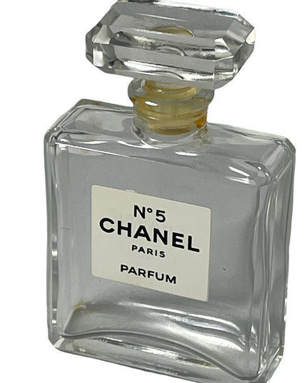 - Vintage Crystal glass Chanel perfume bottle 1oz