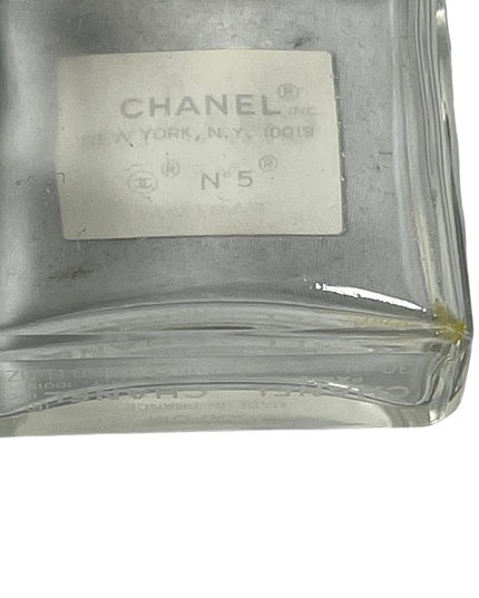 - Vintage Crystal glass Chanel perfume bottle 1oz