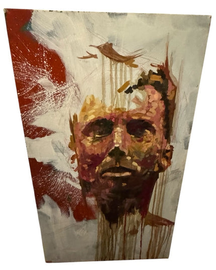 Listed Artist Chris Austin Oil on Canvas Abstract Painting